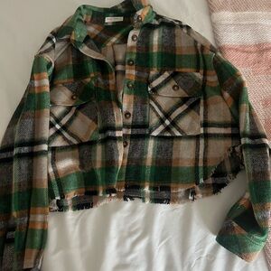 Cropped flannel